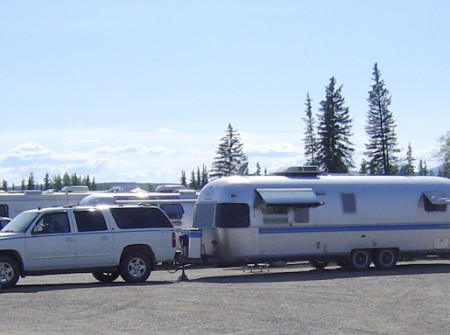 Caravan at camp. Chicken, Alaska.